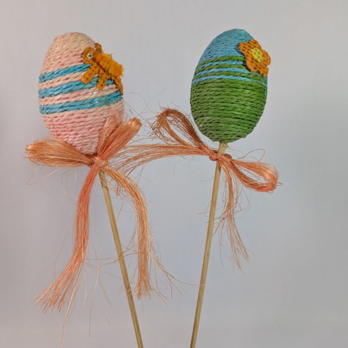 Decorative Easter eggs used, set of 2 pieces
