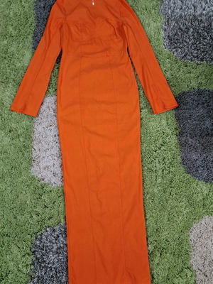 Φόρεμα Asos Design maxi πορτοκαλί, καινούργιο, μέγεθος S