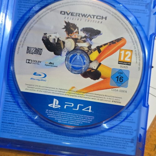 Overwatch Origins Edition PS4 like new