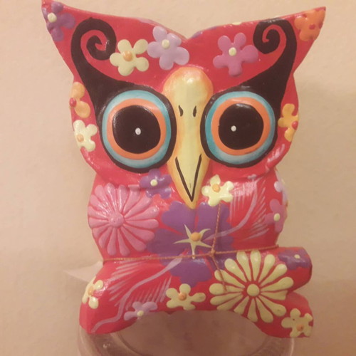 Handmade decorative owl from Bali
