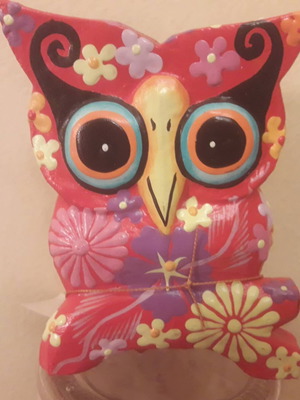 Handmade decorative owl from Bali
