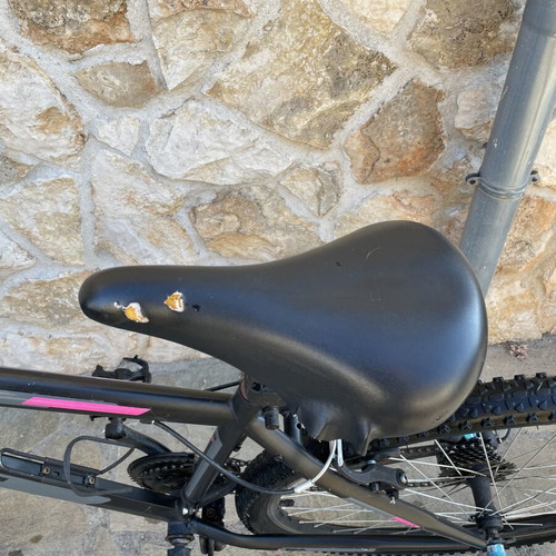 Clermont MTB 29" mountain bike used, black/grey with pink details