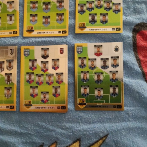 FIFA 365 line-up card collection from Panini like new, 12 pieces