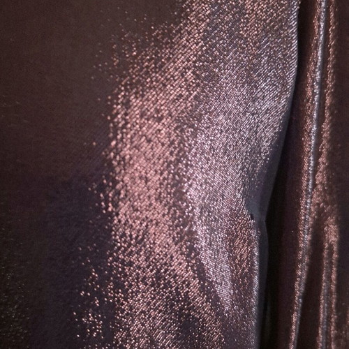 Les Bourdelles Des Garcons metallic blouse brown like new, size M