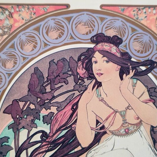 1890 lithographs authentic set of 2 for framing