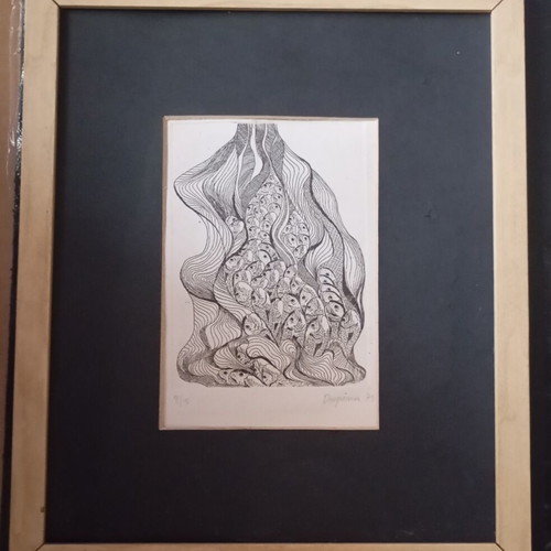 Despina 1979 signed numbered etching artwork