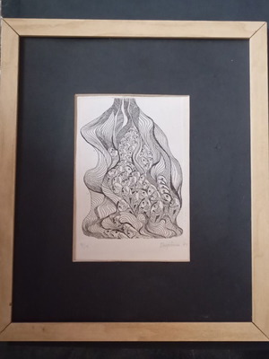 Despina 1979 signed numbered etching artwork