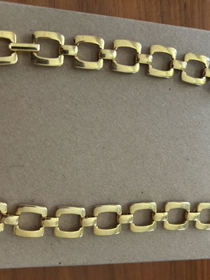 Vintage gold-plated necklace new, gold color