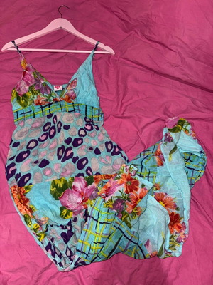 Summer maxi dress like new, multicolor, size S