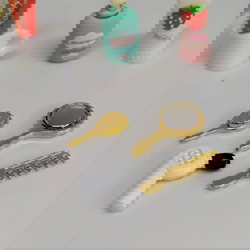 Αξεσουάρ μπάνιου για κούκλες, καινούργια σετ 15 τεμαχίων