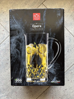 RCR Cristalleria Italiana Opera κρυστάλλινη κανάτα 120cl καινούργια