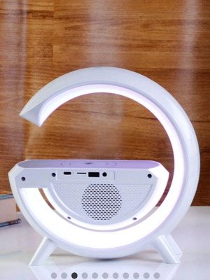 G-LAMP new with speaker, clock and wireless charger
