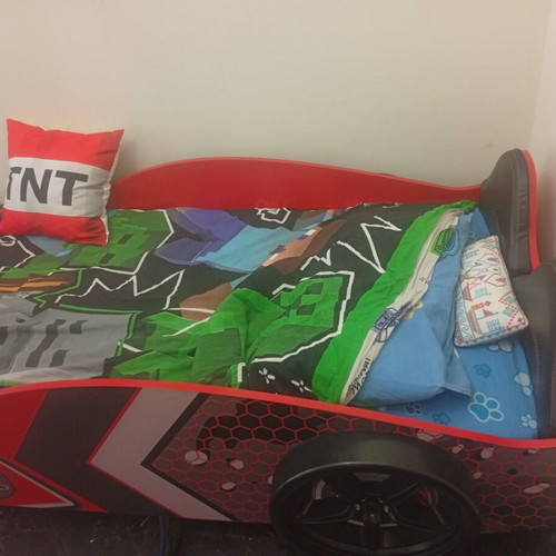 Car bed with remote control, sound and light