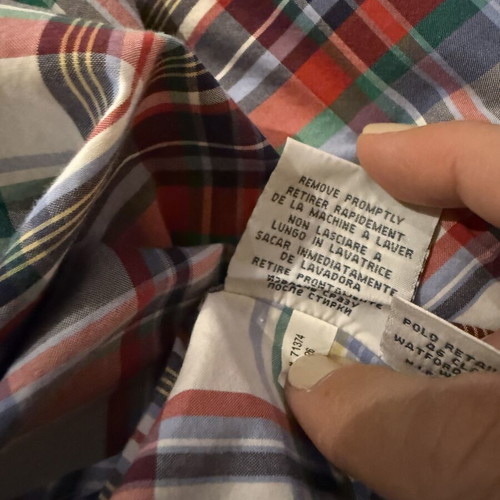 Ralph Lauren men's cotton short-sleeve shirt custom fit XXL like new