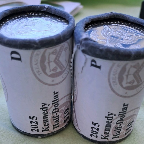 ½ Dollar Uncirculated P & D Coins, Two Pieces, New