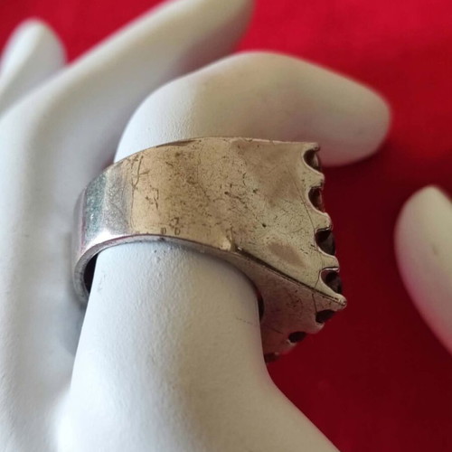 Silver ring 925 with ruby and citrine stones, like new