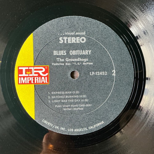 Groundhogs Blues Obituary vinyl record