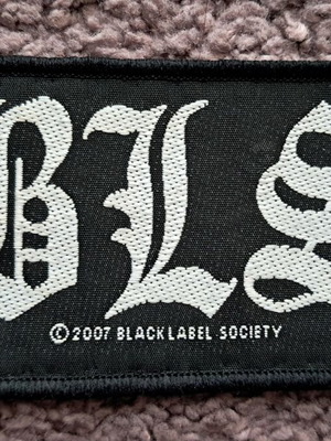 Black Label Society 2007 official embroidered patch used