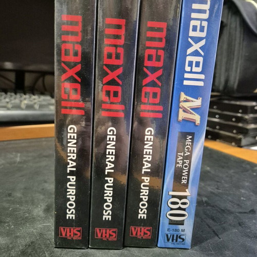 Video cassettes new, 120 and 180 minutes