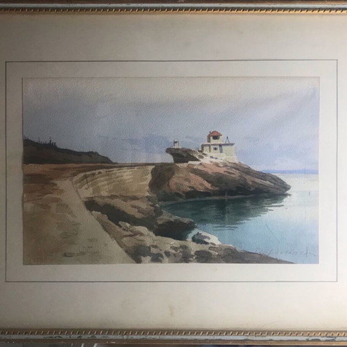 Watercolor painting by Dimitris Diamantopoulos like new, small
