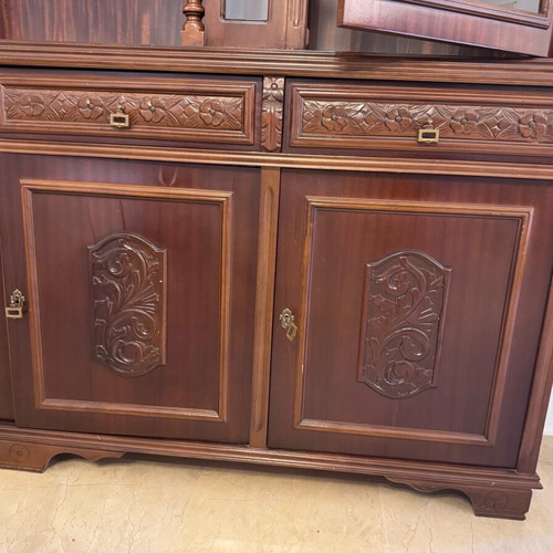 Vintage Display Cabinet by Εγγλεζάκης used, handcrafted wood
