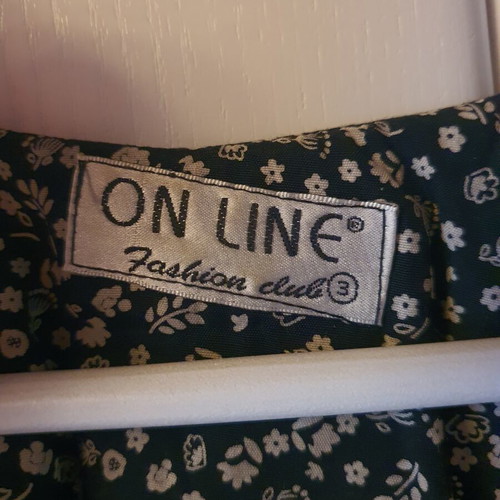 Maxi dress On Line like new, black and white floral with buttons