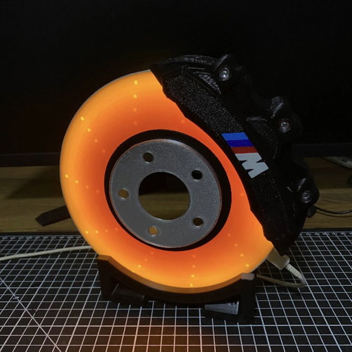 BrakeGlow 3D Illuminated Car Brake Disc with LED Lighting new