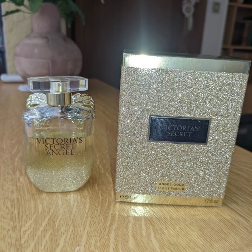 Victoria's Secret Angel Gold Eau de Parfum 50 ml used, collectible bottle