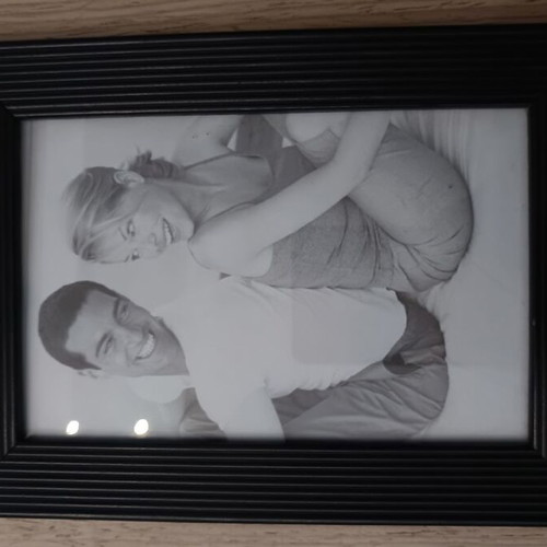 Wooden black frame like new