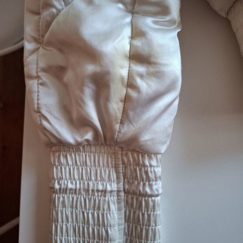 Naf Naf white winter jacket used, size M, short with hood