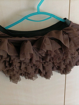 Women’s strapless top Italy like new, brown, size S