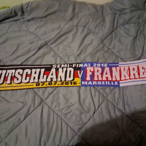 Euro 2016 scarf Germany - France like new, authentic
