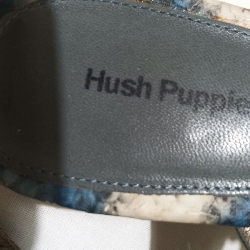 Hush Puppies flat sandals gray-blue floral design size 37 new