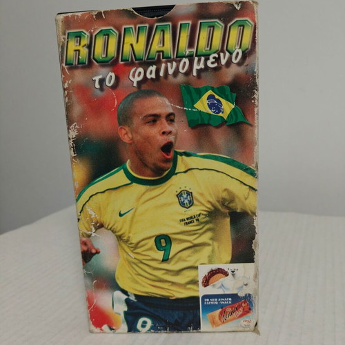Ronaldo To Fainomeno VHS tape used, with Greek subtitles