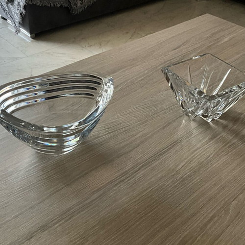 Rogaska Crystal and Lead Crystal Bowl Set of 2 New