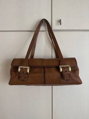 Franco Sarto leather shoulder bag like new, brown