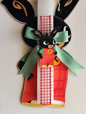 Handmade Bing the Bunny Candle made to order