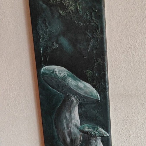 Acrylic painting on canvas 20x61 cm