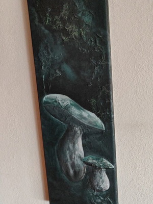 Acrylic painting on canvas 20x61 cm