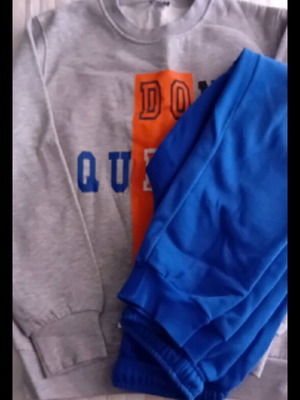 Funky Kid kids tracksuit set like new, grey and blue 10-11 years