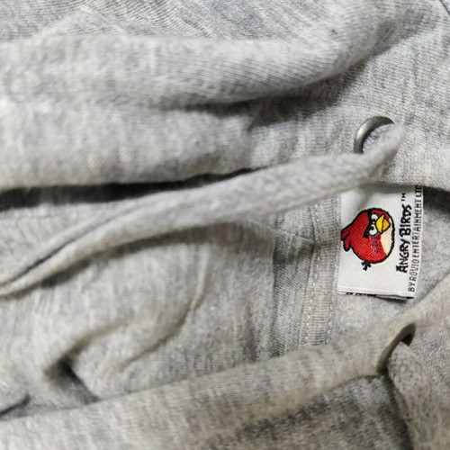 Angry Birds sweatshirt gray, like new, size XL