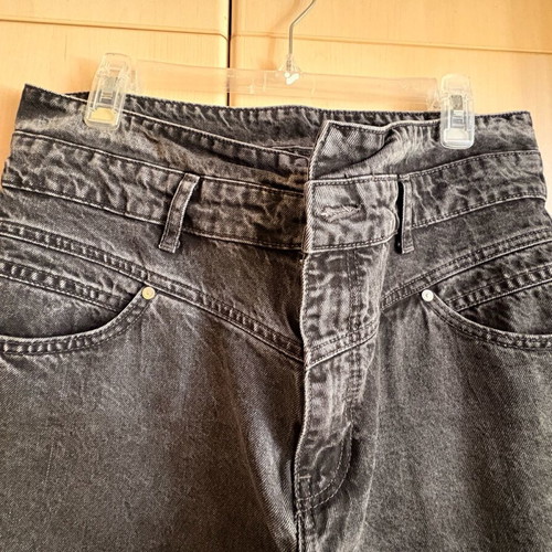 Denim black high-waisted Mango pants size 42 like new