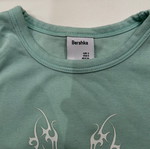Βαμβακερό μπλουζάκι Bershka σε άριστη κατάσταση, μέγεθος S, τιρκουάζ