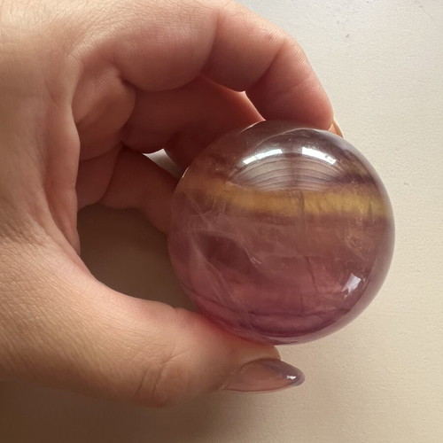 Rainbow Fluorite Crystal Sphere new, high quality 191gr