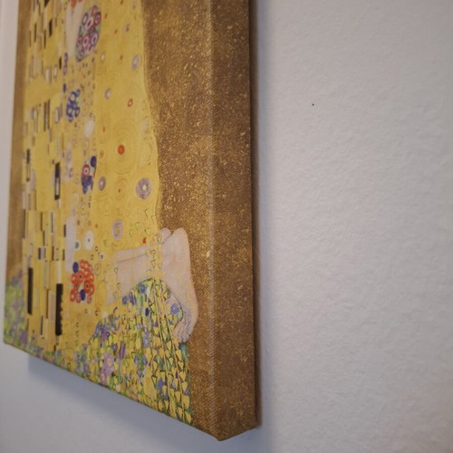 Canvas print Klimt Gustav The Kiss like new, 30x40 cm