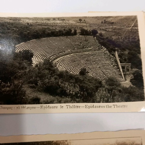 Epidaurus Theatre postcard used 1950