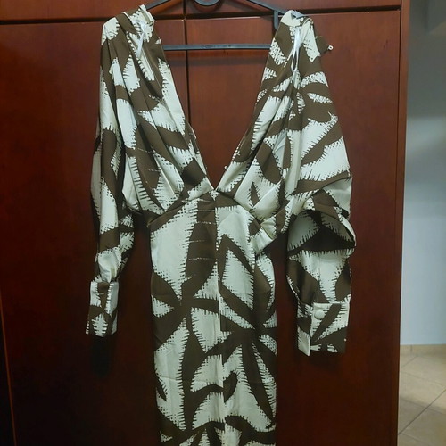 Mind Matter long dress new, beige and brown