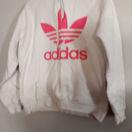 Women's hoodie, white and pink, size M or L
