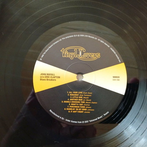 Blues Breakers John Mayall with Eric Clapton LP 2008 reissue