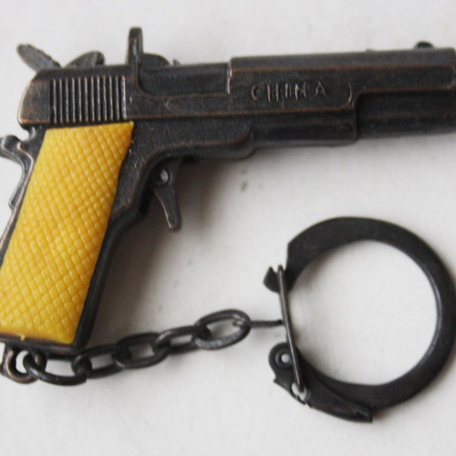 Colt 45 metal keychain 80's new